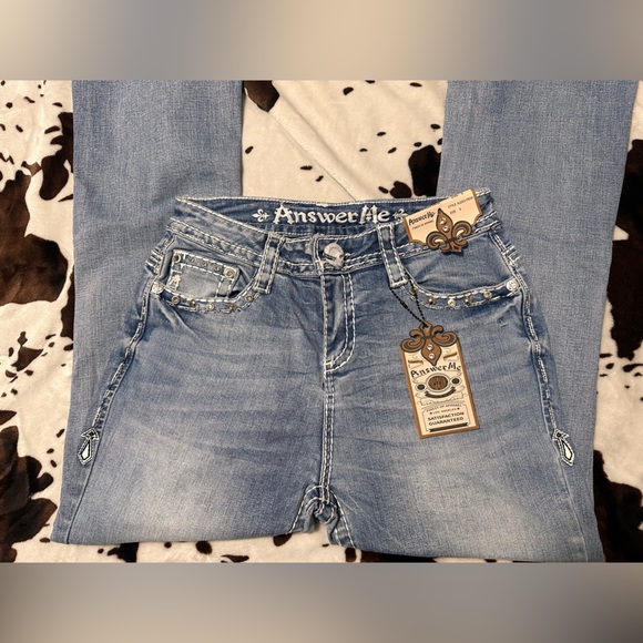 Light wash ANSWER ME BOOTCUT JEANS - Picture 3 of 3